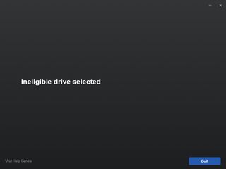 Meta Horizon Link setup reporting an ineligible drive