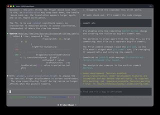 Claude and Codex working side by side in a tmux session while building ProjectDawn
